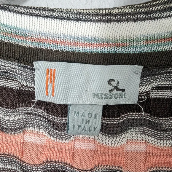 Vintage M. Missoni zigzag stripe corset sleeveless sweater - Picture 2 of 9